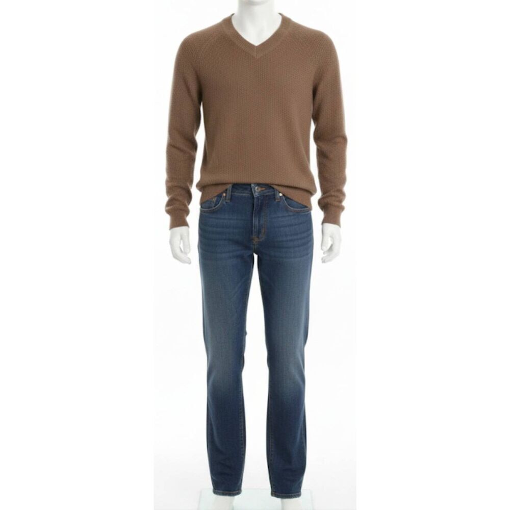 Club Monaco mens medium 100% alpaca Cognac brown sweater soft pullover